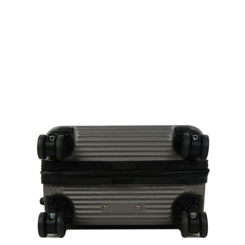 Чемодан дорожный Малый (S) под Ручную кладь Поликарбонат Airtex 968 29л 55x35x22см Темно-серый (Dark grey)