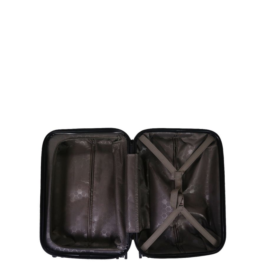 Чемодан дорожный Малый (S) под Ручную кладь Поликарбонат Airtex 968 29л 55x35x22см Темно-серый (Dark grey)