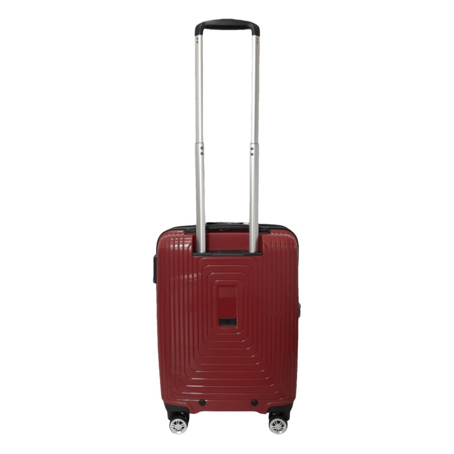 Чемодан дорожный Малый (S) под Ручную кладь Полипропилен Airtex 241 40л 55x39,5x22см Красный (Red)