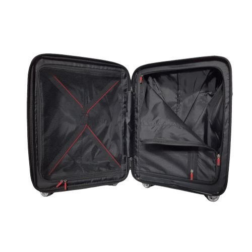 Чемодан дорожный Малый (S) под Ручную кладь Полипропилен Airtex 241 40л 55x39,5x22см Красный (Red)