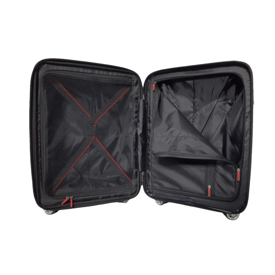 Чемодан дорожный Малый (S) под Ручную кладь Полипропилен Airtex 241 40л 55x39,5x22см Красный (Red)