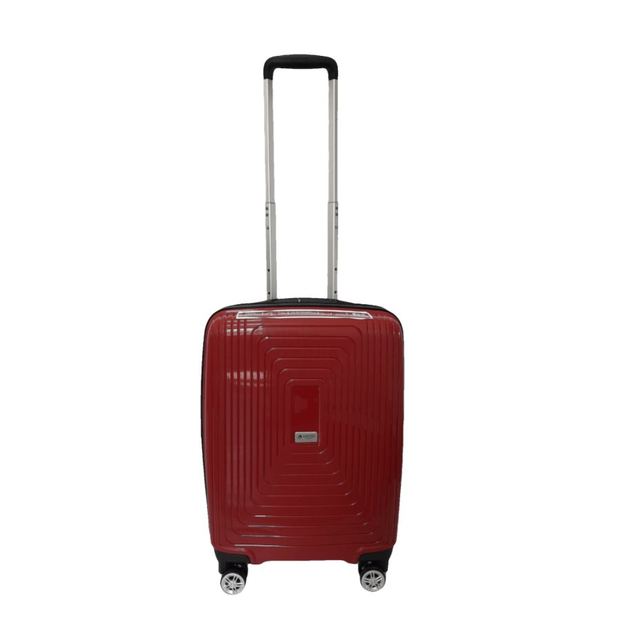 Чемодан дорожный Малый (S) под Ручную кладь Полипропилен Airtex 241 40л 55x39,5x22см Красный (Red)