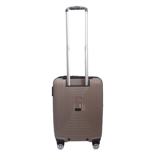 Чемодан дорожный Малый (S) под Ручную кладь Полипропилен Airtex 241 40л 55x39,5x22см Коричневый (Brown)