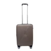 Чемодан дорожный Малый (S) под Ручную кладь Полипропилен Airteх 241 40л 55х39,5х22см Коричневый (Brown)