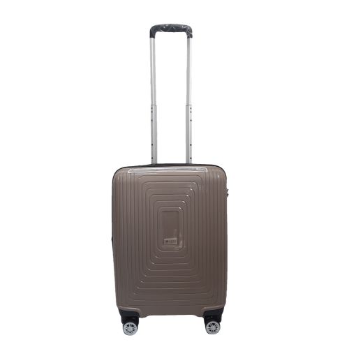 Чемодан дорожный Малый (S) под Ручную кладь Полипропилен Airtex 241 40л 55x39,5x22см Коричневый (Brown)