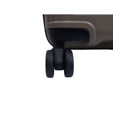 Чемодан дорожный Малый (S) под Ручную кладь Полипропилен Airteх 241 40л 55х39,5х22см Коричневый (Brown)