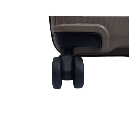 Чемодан дорожный Малый (S) под Ручную кладь Полипропилен Airtex 241 40л 55x39,5x22см Коричневый (Brown)