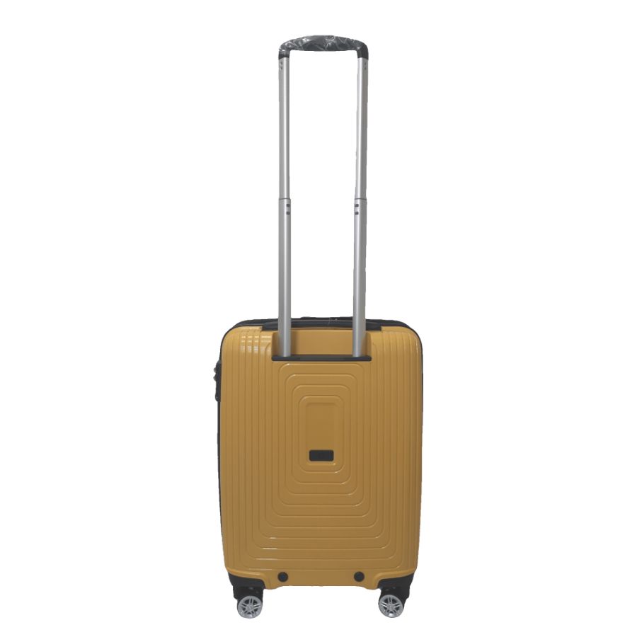 Чемодан дорожный Малый (S) под Ручную кладь Полипропилен Airtex 241 40л 55x39,5x22см Желтый (Yellow)