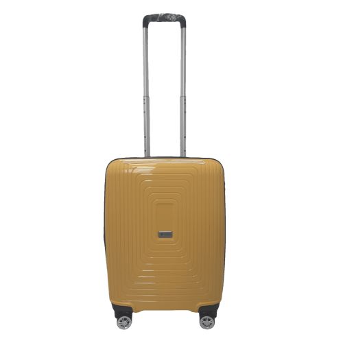 Чемодан дорожный Малый (S) под Ручную кладь Полипропилен Airtex 241 40л 55x39,5x22см Желтый (Yellow)