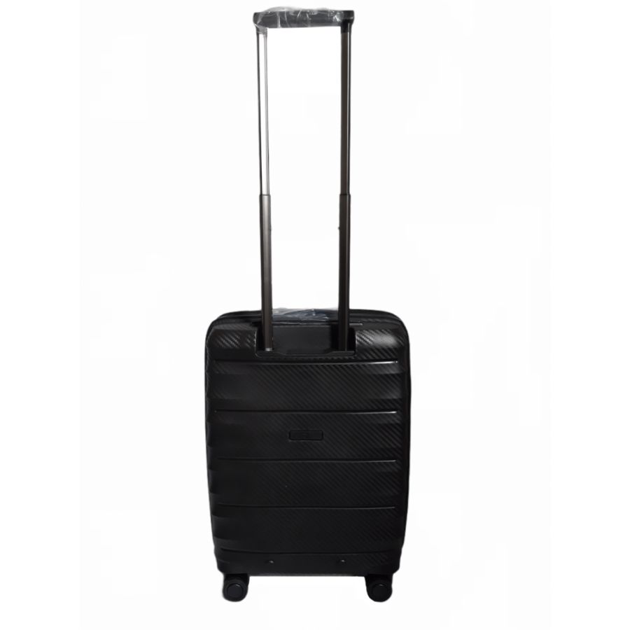 Чемодан дорожный Малый (S) под Ручную кладь Полипропилен Airtex 242 45л 55x39,5x22,5см Черный (Black)