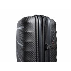 Чемодан дорожный Малый (S) под Ручную кладь Полипропилен Airteх 242 45л 55х39,5х22,5см Черный (Black)