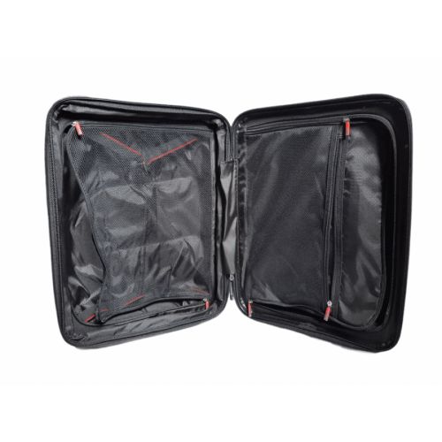 Чемодан дорожный Малый (S) под Ручную кладь Полипропилен Airtex 242 45л 55x39,5x22,5см Черный (Black)