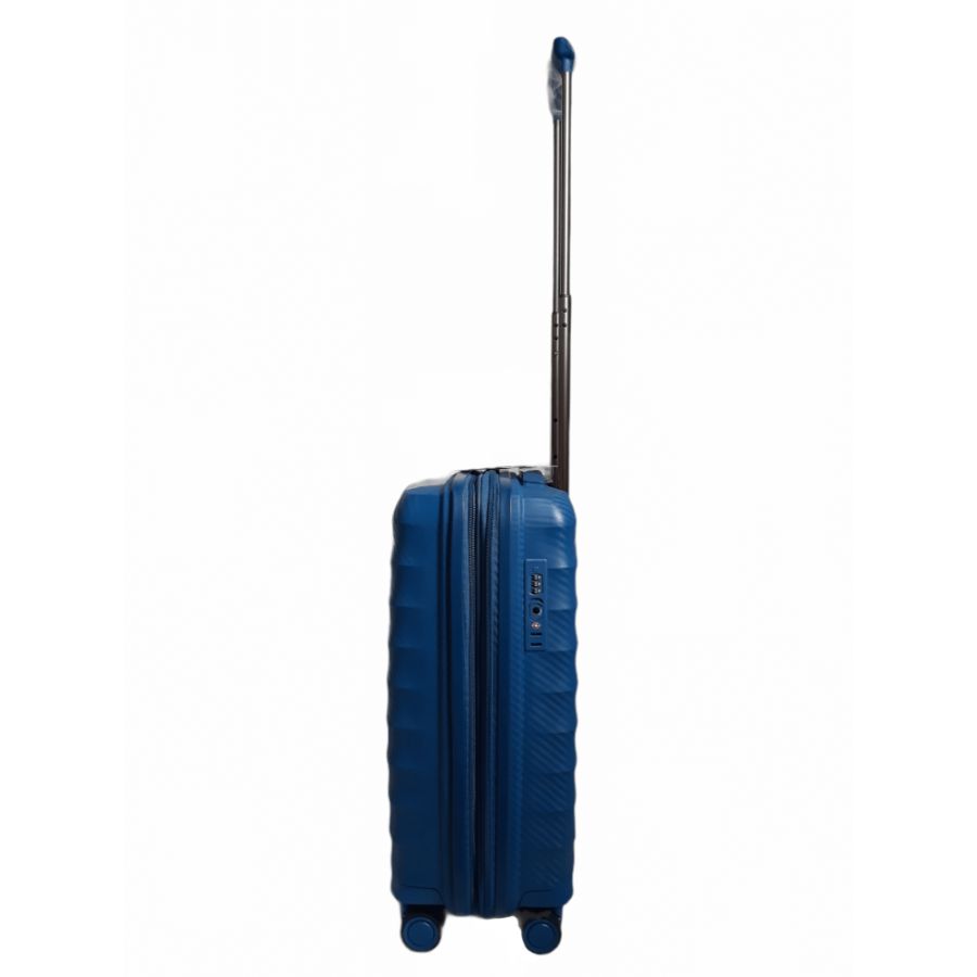 Чемодан дорожный Малый (S) под Ручную кладь Полипропилен Airtex 242 45л 55x39,5x22,5см Синий (Blue)