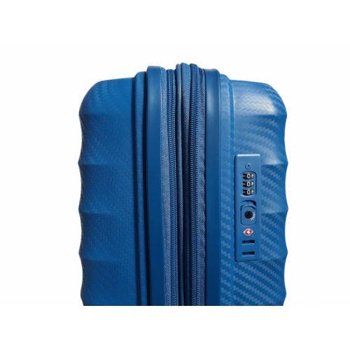 Чемодан дорожный Малый (S) под Ручную кладь Полипропилен Airtex 242 45л 55x39,5x22,5см Синий (Blue)