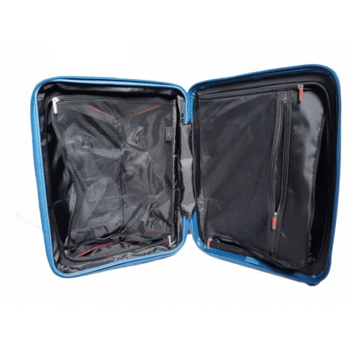 Чемодан дорожный Малый (S) под Ручную кладь Полипропилен Airtex 242 45л 55x39,5x22,5см Синий (Blue)