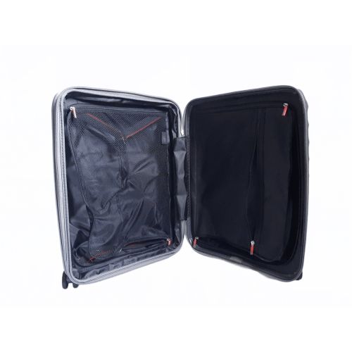 Чемодан дорожный Малый (S) под Ручную кладь Полипропилен Airtex 242 45л 55x39,5x22,5см Серый (Grey)