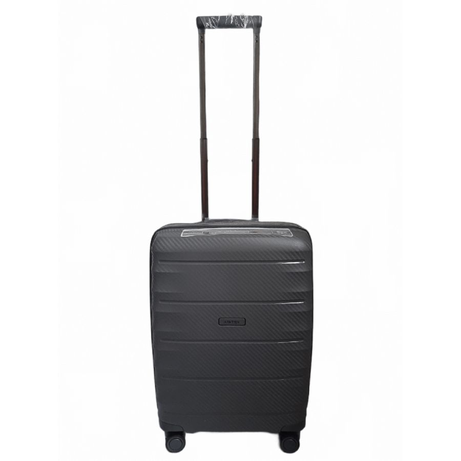Чемодан дорожный Малый (S) под Ручную кладь Полипропилен Airtex 242 45л 55x39,5x22,5см Серый (Grey)