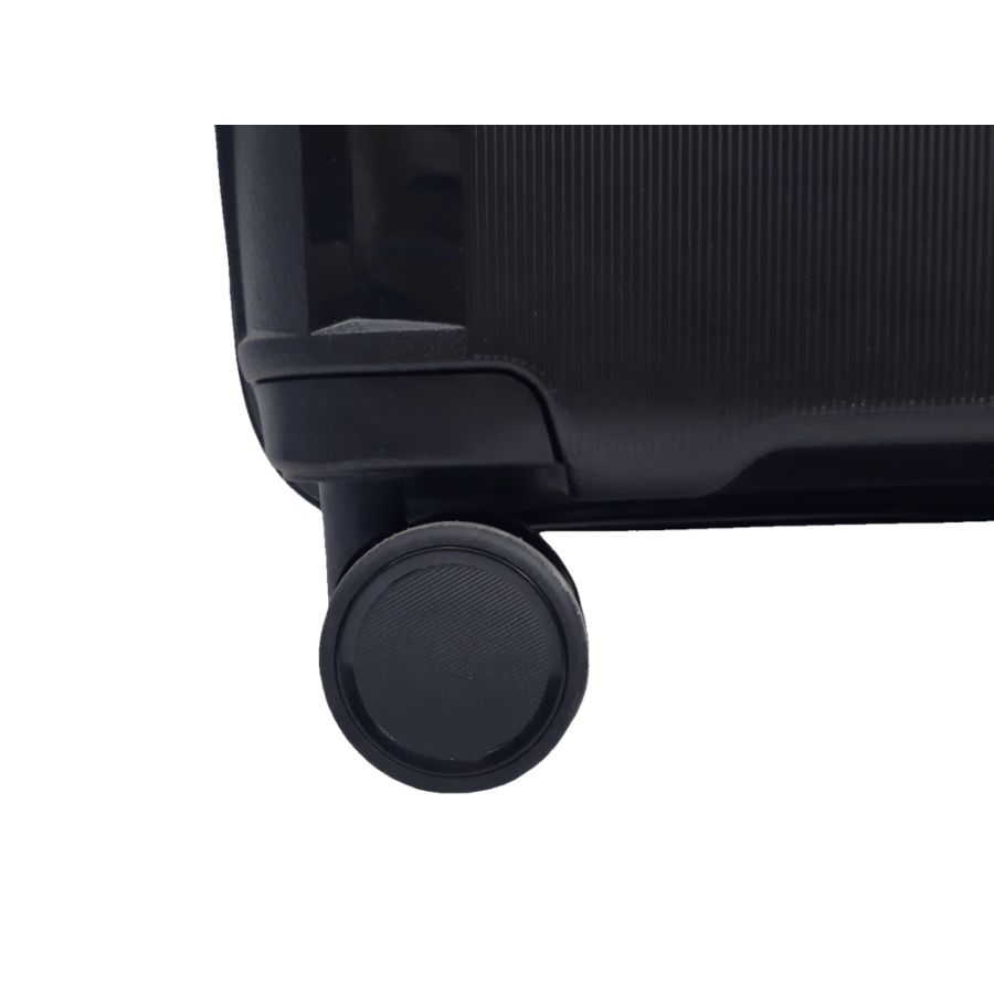 Чемодан дорожный Малый (S) под Ручную кладь Полипропилен Airtex 245 40л 55x39,5x20см Черный (Black)
