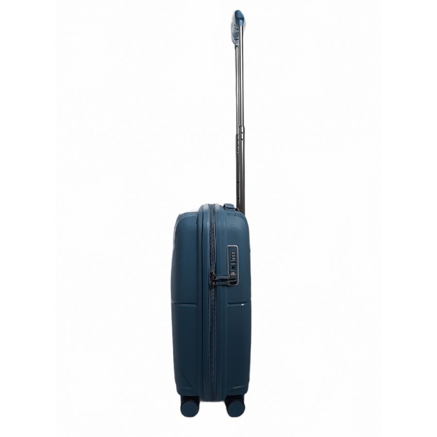 Чемодан дорожный Малый (S) под Ручную кладь Полипропилен Airtex 245 40л 55x39,5x20см Синий (Blue)
