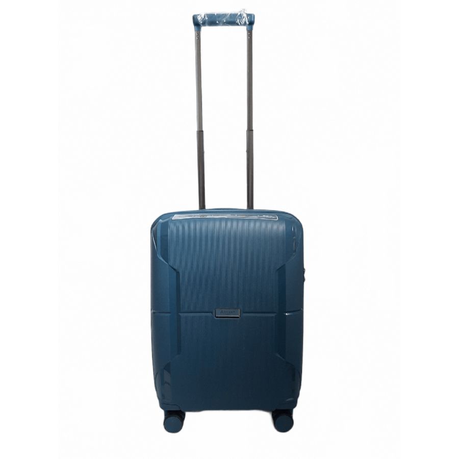Чемодан дорожный Малый (S) под Ручную кладь Полипропилен Airtex 245 40л 55x39,5x20см Синий (Blue)