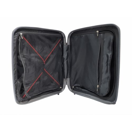 Чемодан дорожный Малый (S) под Ручную кладь Полипропилен Airtex 245 40л 55x39,5x20см Серый (Gray)
