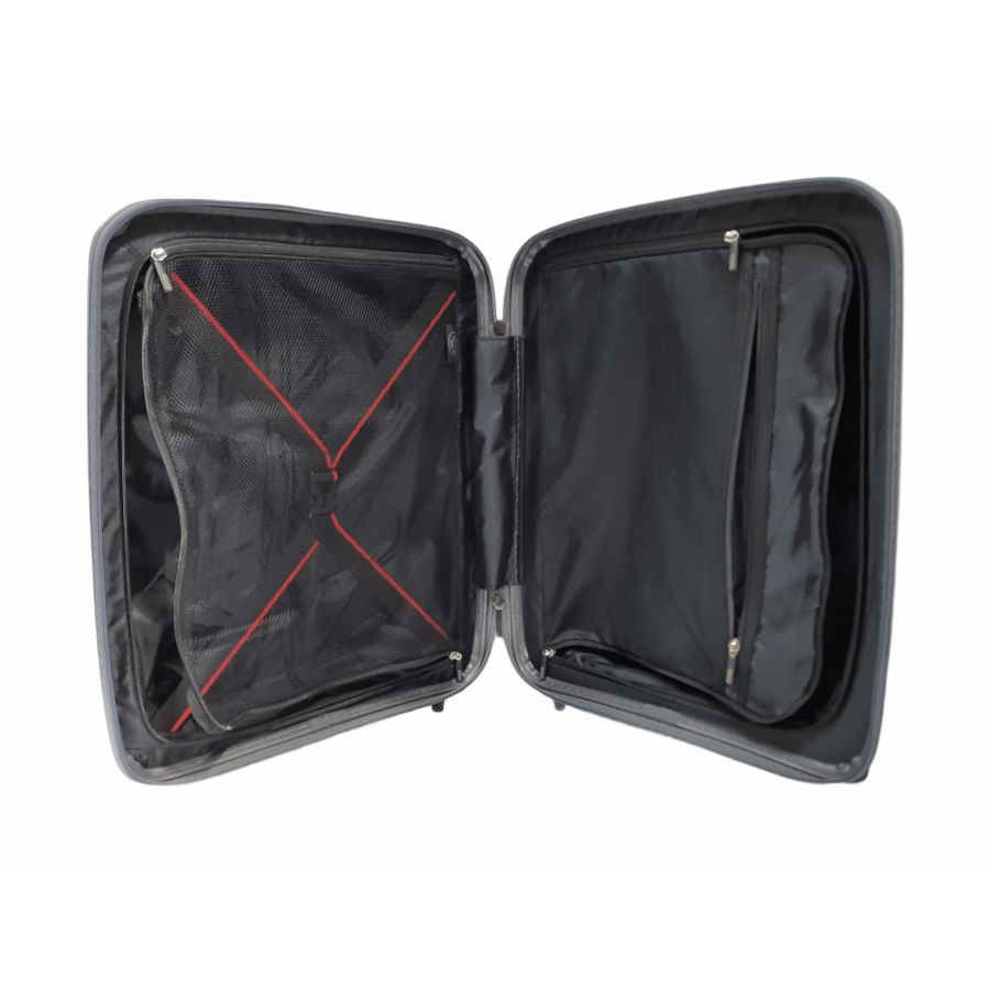 Чемодан дорожный Малый (S) под Ручную кладь Полипропилен Airtex 245 40л 55x39,5x20см Серый (Gray)
