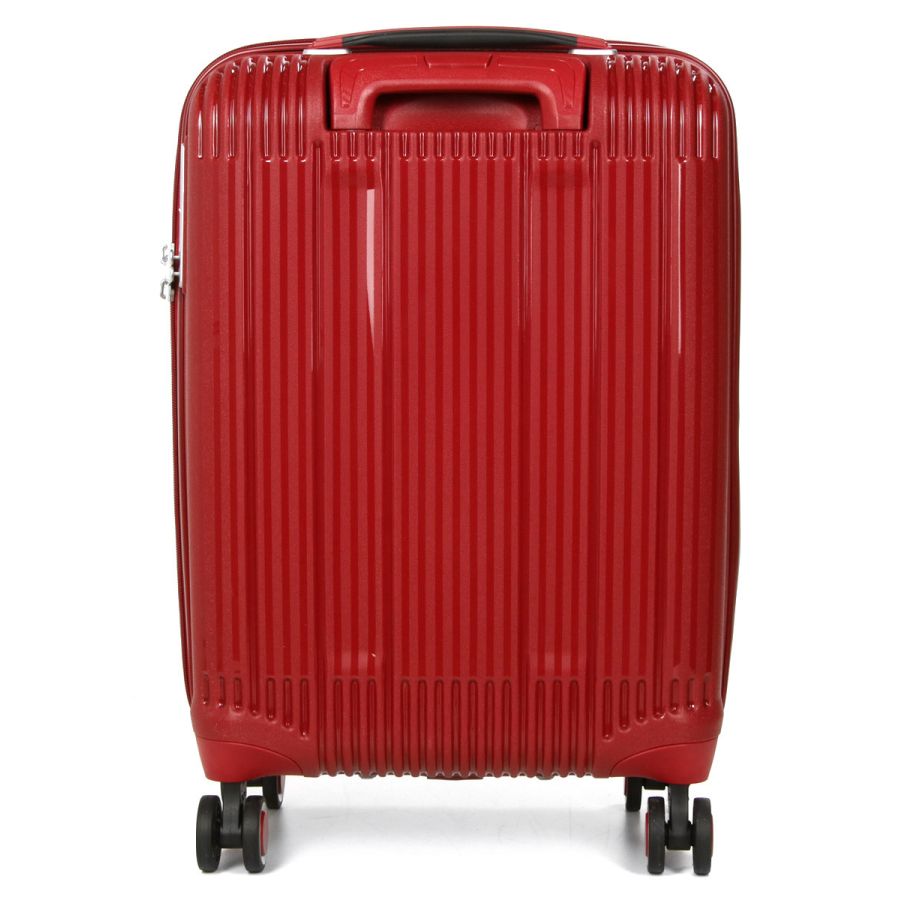 Чемодан дорожный Малый (S) под Ручную кладь Полипропилен Airtex 637 38 л 56x38x22 см Красный (Red)