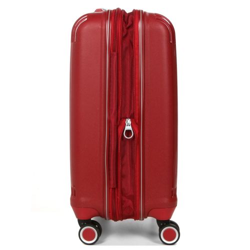 Чемодан дорожный Малый (S) под Ручную кладь Полипропилен Airtex 637 38 л 56x38x22 см Красный (Red)