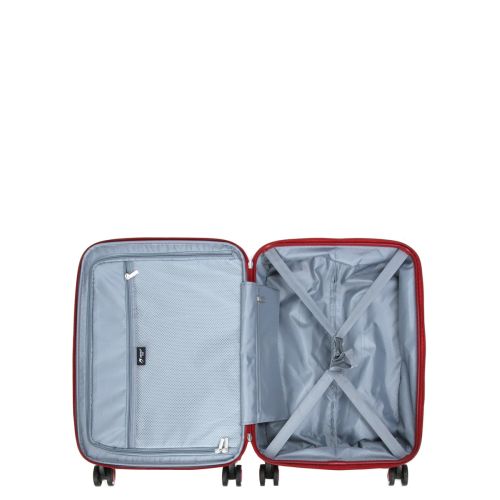 Чемодан дорожный Малый (S) под Ручную кладь Полипропилен Airtex 637 38 л 56x38x22 см Красный (Red)