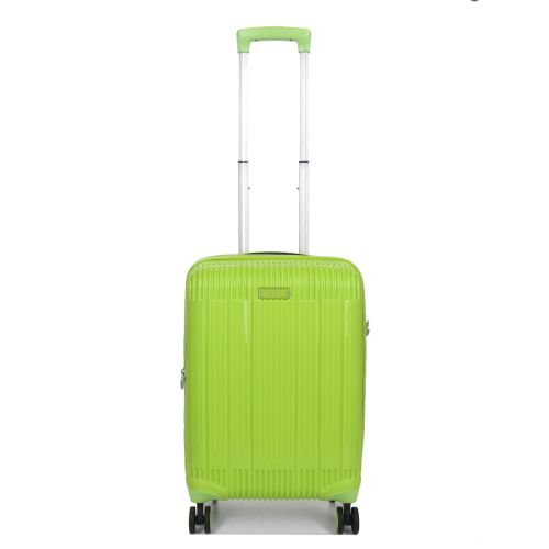 Чемодан дорожный Малый (S) под Ручную кладь Полипропилен Airtex 637 38 л 56x38x22 см Салатовый (Limon)