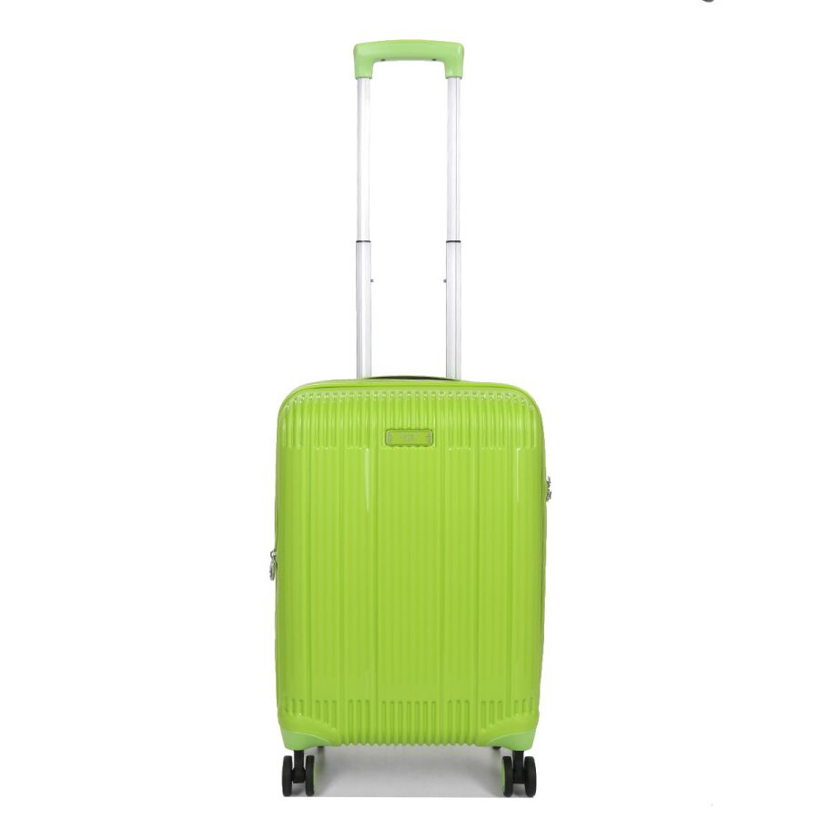 Чемодан дорожный Малый (S) под Ручную кладь Полипропилен Airtex 637 38 л 56x38x22 см Салатовый (Limon)