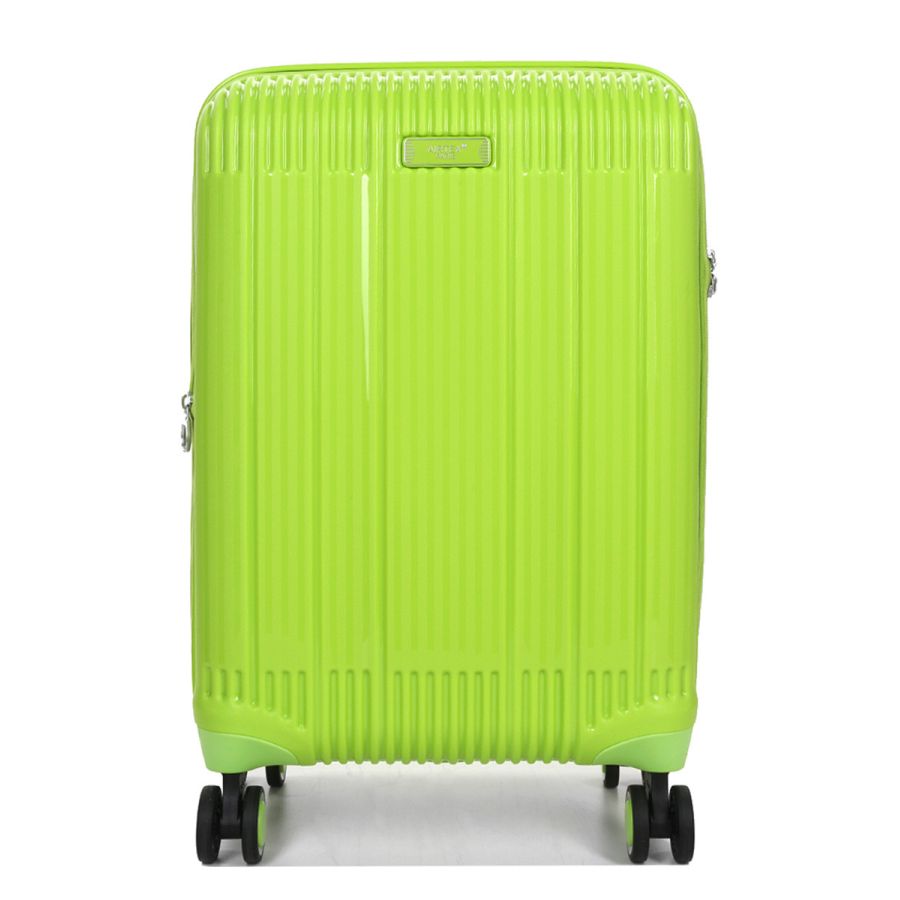 Чемодан дорожный Малый (S) под Ручную кладь Полипропилен Airtex 637 38 л 56x38x22 см Салатовый (Limon)