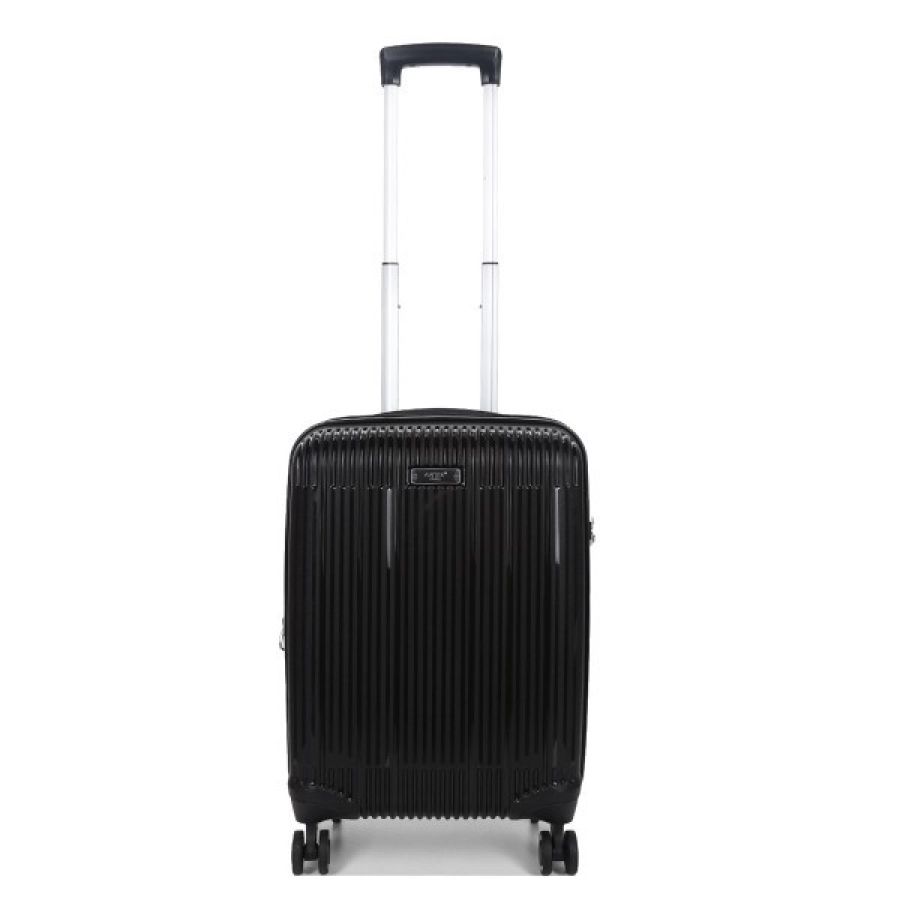 Чемодан дорожный Малый (S) под Ручную кладь Полипропилен Airtex 637 38 л 56x38x22 см Черный