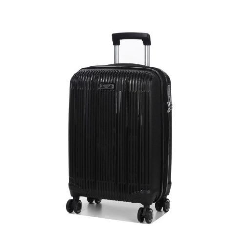 Чемодан дорожный Малый (S) под Ручную кладь Полипропилен Airtex 637 38 л 56x38x22 см Черный