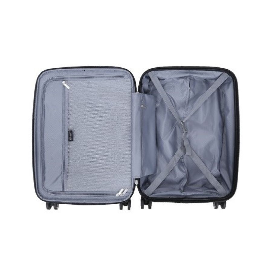 Чемодан дорожный Малый (S) под Ручную кладь Полипропилен Airtex 637 38 л 56x38x22 см Черный