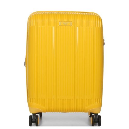 Чемодан дорожный Малый (S) под Ручную кладь Полипропилен Airtex 637 38 л 56x38x22 см Желтый
