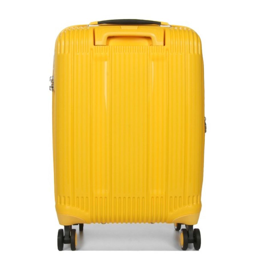 Чемодан дорожный Малый (S) под Ручную кладь Полипропилен Airtex 637 38 л 56x38x22 см Желтый