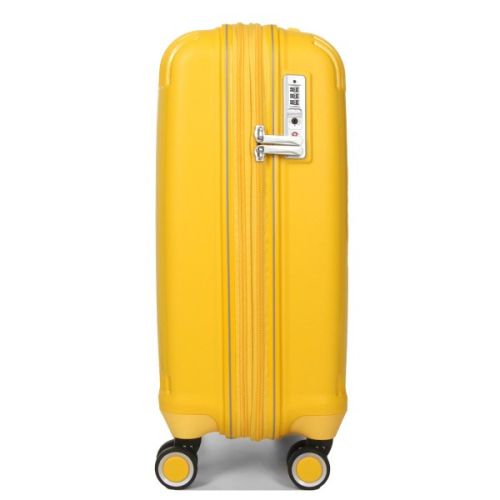 Чемодан дорожный Малый (S) под Ручную кладь Полипропилен Airtex 637 38 л 56x38x22 см Желтый