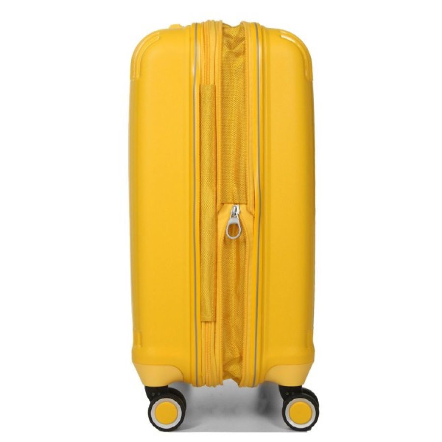 Чемодан дорожный Малый (S) под Ручную кладь Полипропилен Airtex 637 38 л 56x38x22 см Желтый