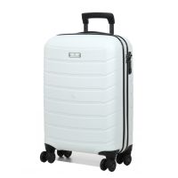 Чемодан малый (S) под ручную кладь полипропилен Snowball 61303 Cologn 38 л 56х38х20 см Белый