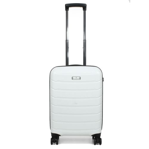 Чемодан малый (S) под ручную кладь полипропилен Snowball 61303 Cologn 38 л 56х38х20 см Белый