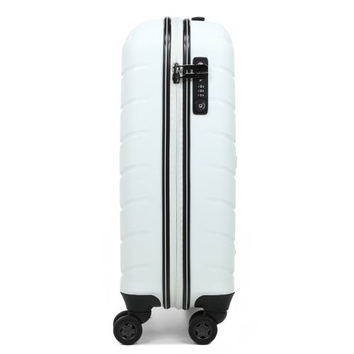 Чемодан малый (S) под ручную кладь полипропилен Snowball 61303 Cologn 38 л 56х38х20 см Белый