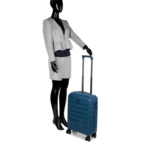 Чемодан Малый (S) под Ручную кладь Полипропилен Snowball 61303 Cologn 38 л 56х38х20 см Морская волна