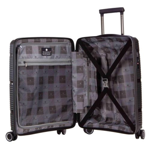 Чемодан Малый S Ручная кладь Полипропилен Snowball 94103 Франция 35л 55х38х20см Черный