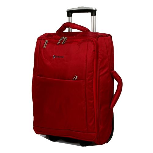 Чемодан Малый (S) тканевый на 2 колесах Airtex 525 Queluz 50x34x18 см 30,6 л Красный