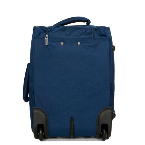 Чемодан Малый (S) тканевый на 2 колесах Airtex 525 Queluz 50x34x18 см 30,6 л Синий