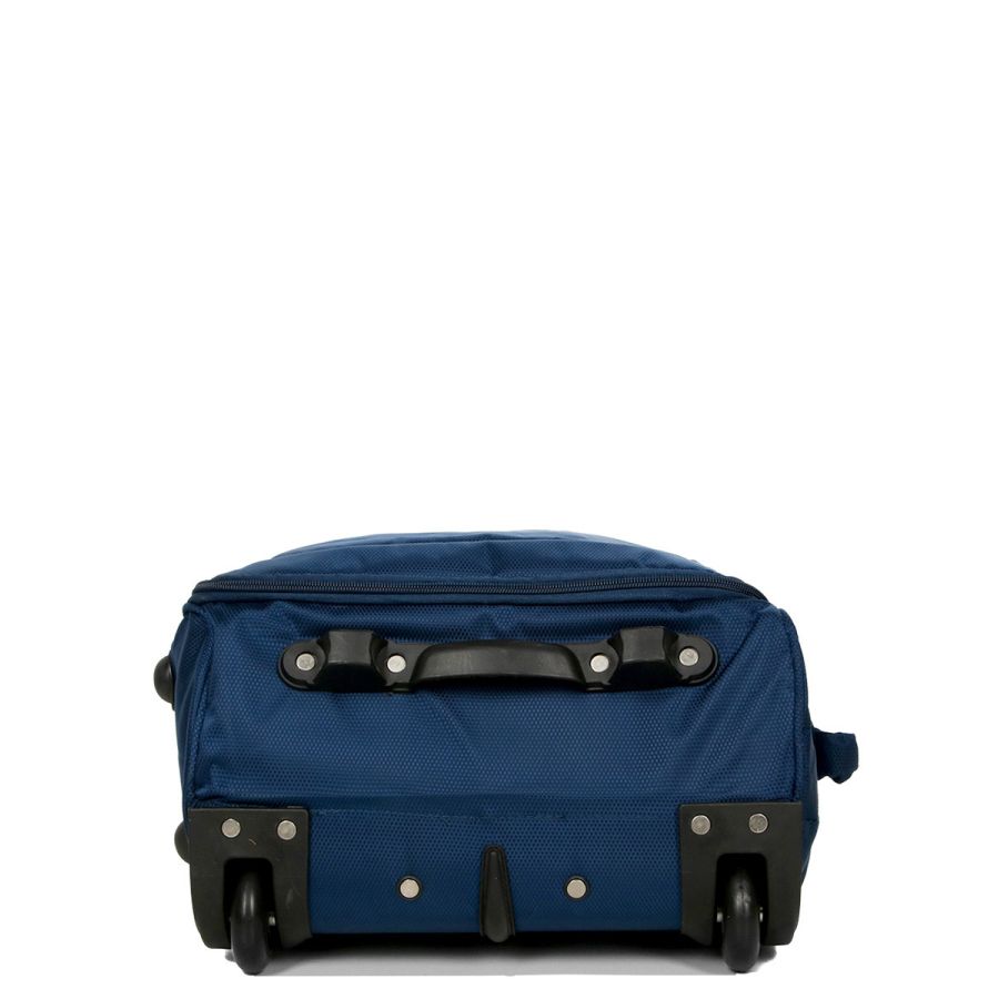 Чемодан Малый (S) тканевый на 2 колесах Airtex 525 Queluz 50x34x18 см 30,6 л Синий