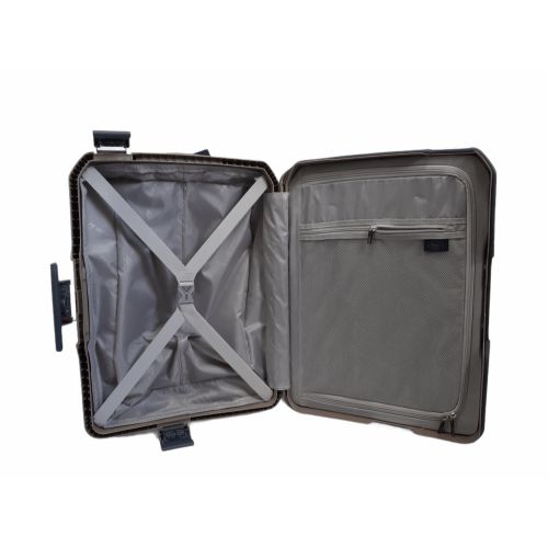 Чемодан из полипропилена Малый (S) под Ручную кладь Airtex 226 40л 55x40x20см Коричневый (Brown)