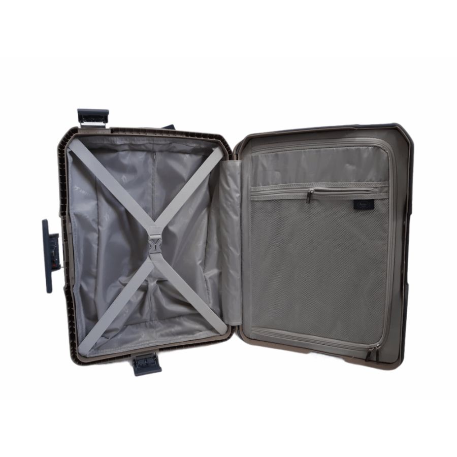 Чемодан из полипропилена Малый (S) под Ручную кладь Airtex 226 40л 55x40x20см Коричневый (Brown)
