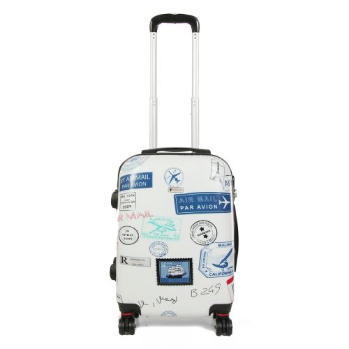 Чемодан Малый (S) Поликарбонат под Ручную кладь Worldline Airtex 809 Stamp 44 л 54x35x23 см Разноцветный